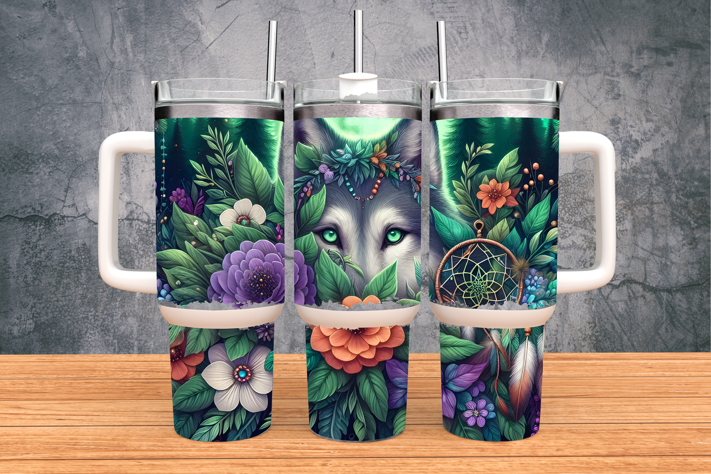 Grüner Wolf 40OZ Tumbler