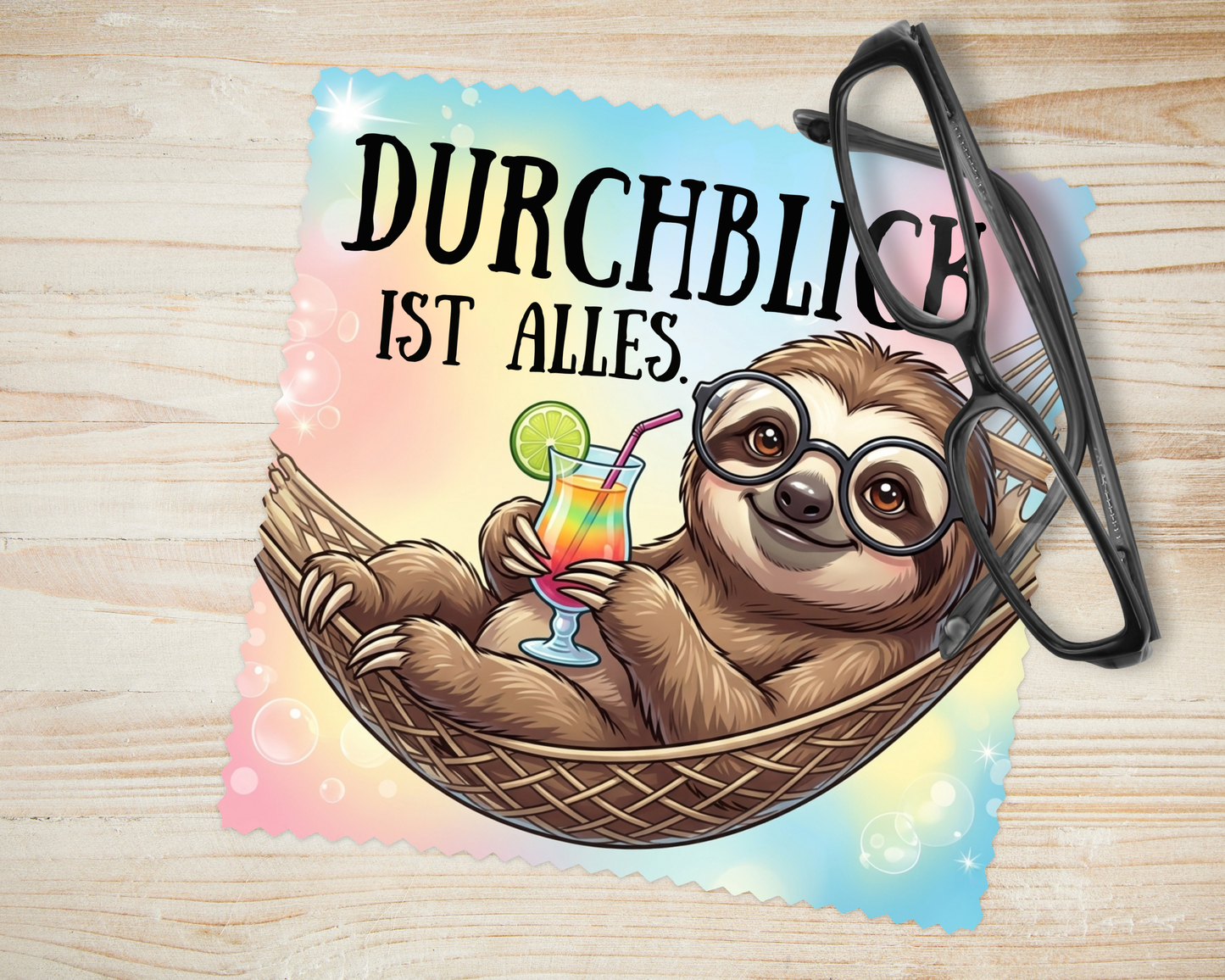 Brillenputztuch Faultier