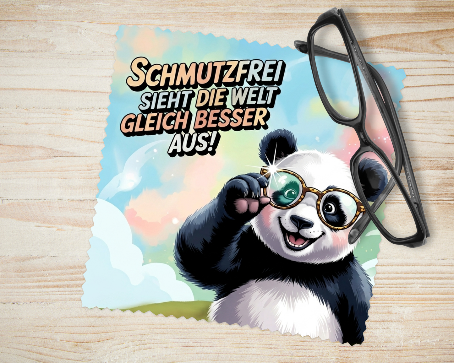 Brillenputztuch Panda 4