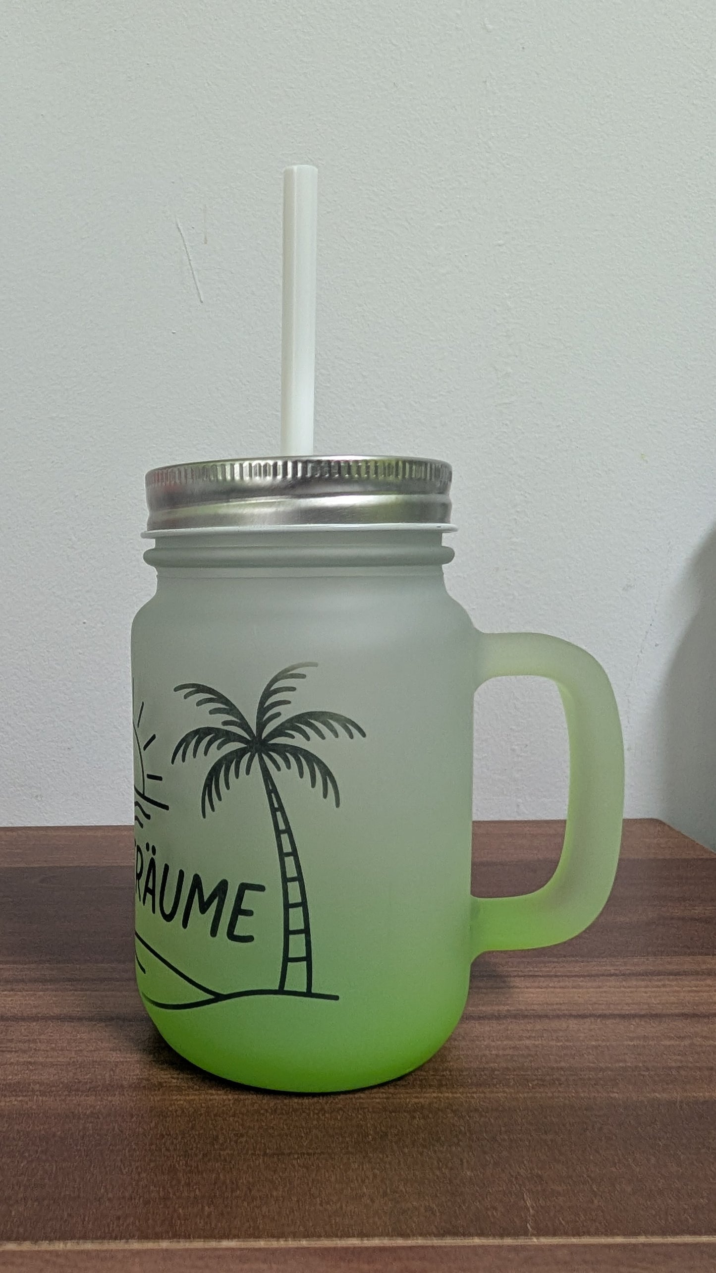 Mason Jar Glasbecher „Sommer“ – 350 ml