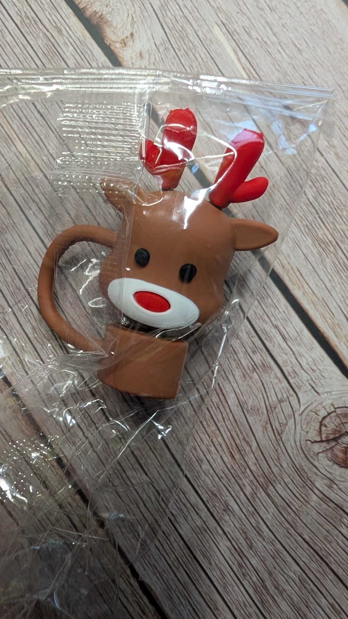 Strohhalmtopper Rentier