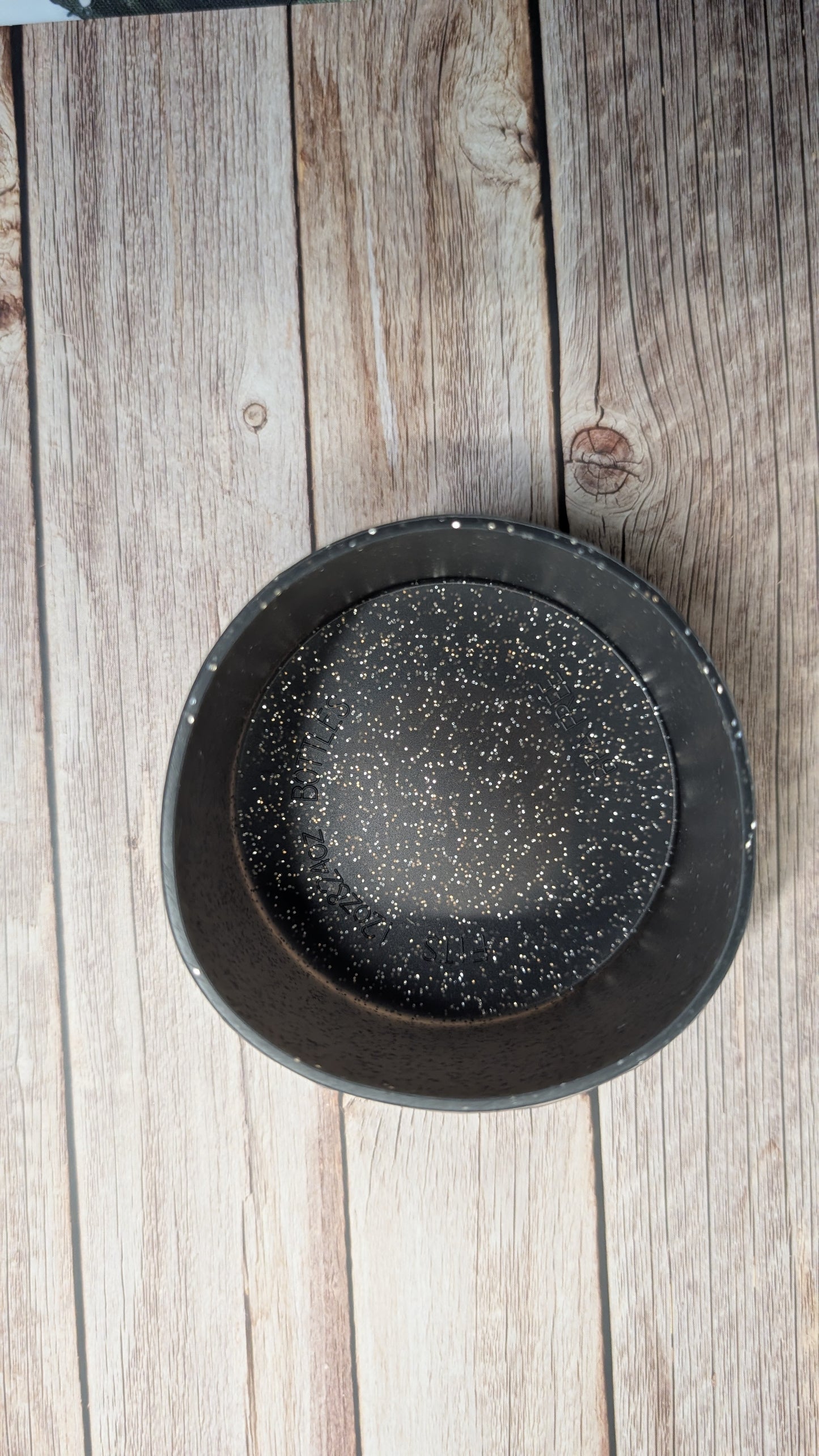 Silikonhaube Schwarz Glitzer