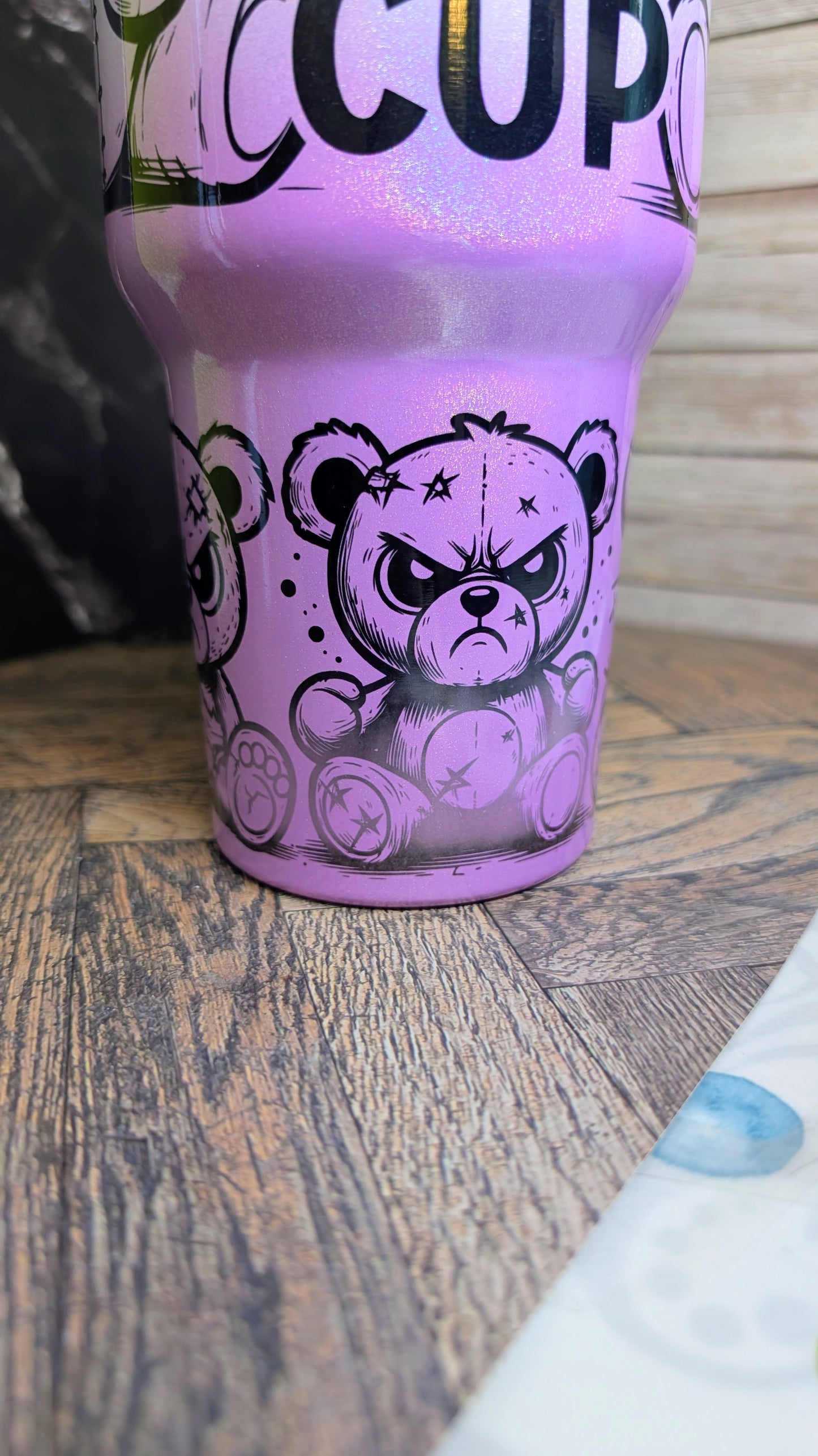 40OZ Tumbler Angry Teddy B-Ware