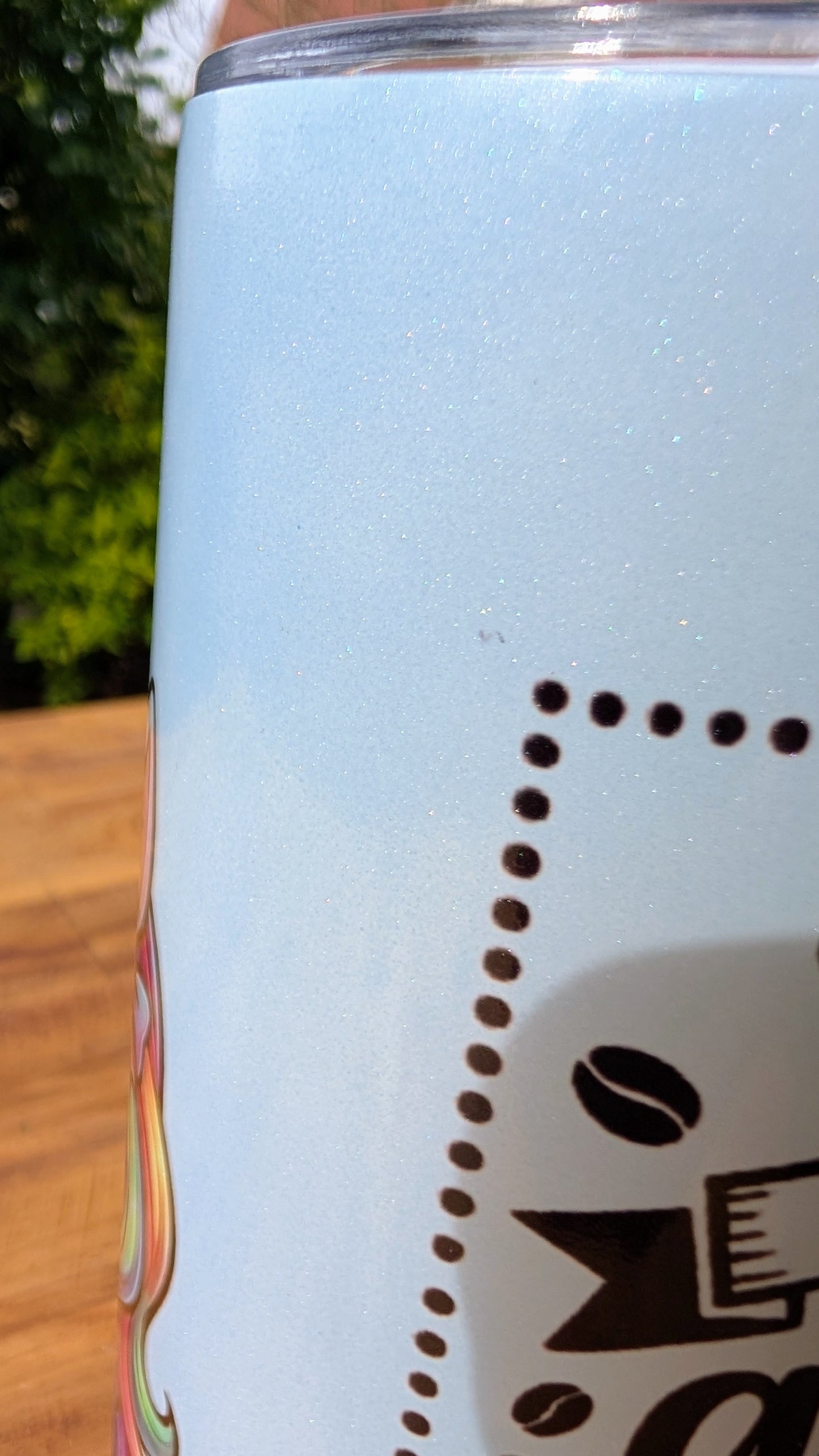 Tumbler UV Blau Einhorn B-Ware