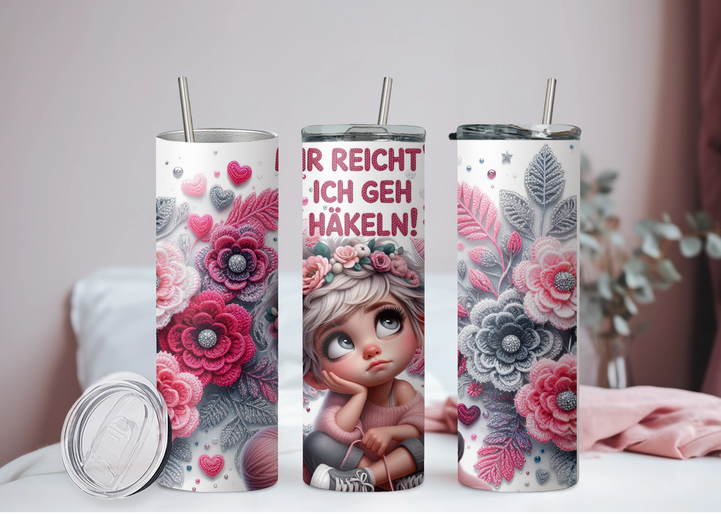 Häkeln Becher