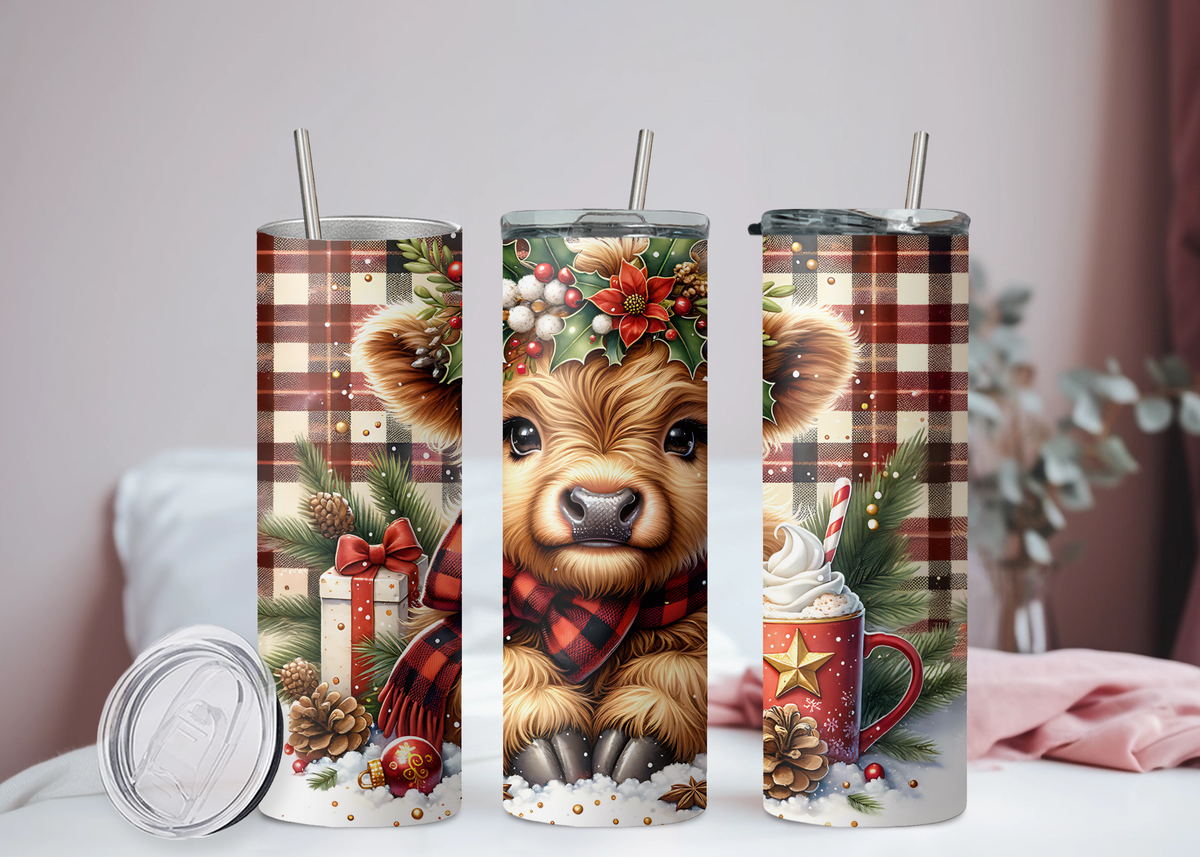Kuh Weihnachten Becher