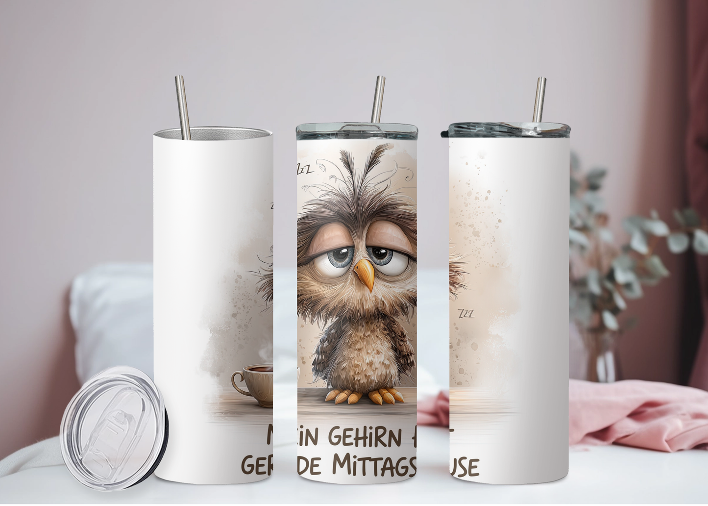 Gehirn braucht Mittagspause Becher