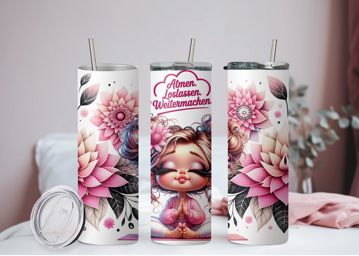 Atmen Loslassen Weitermachen Becher