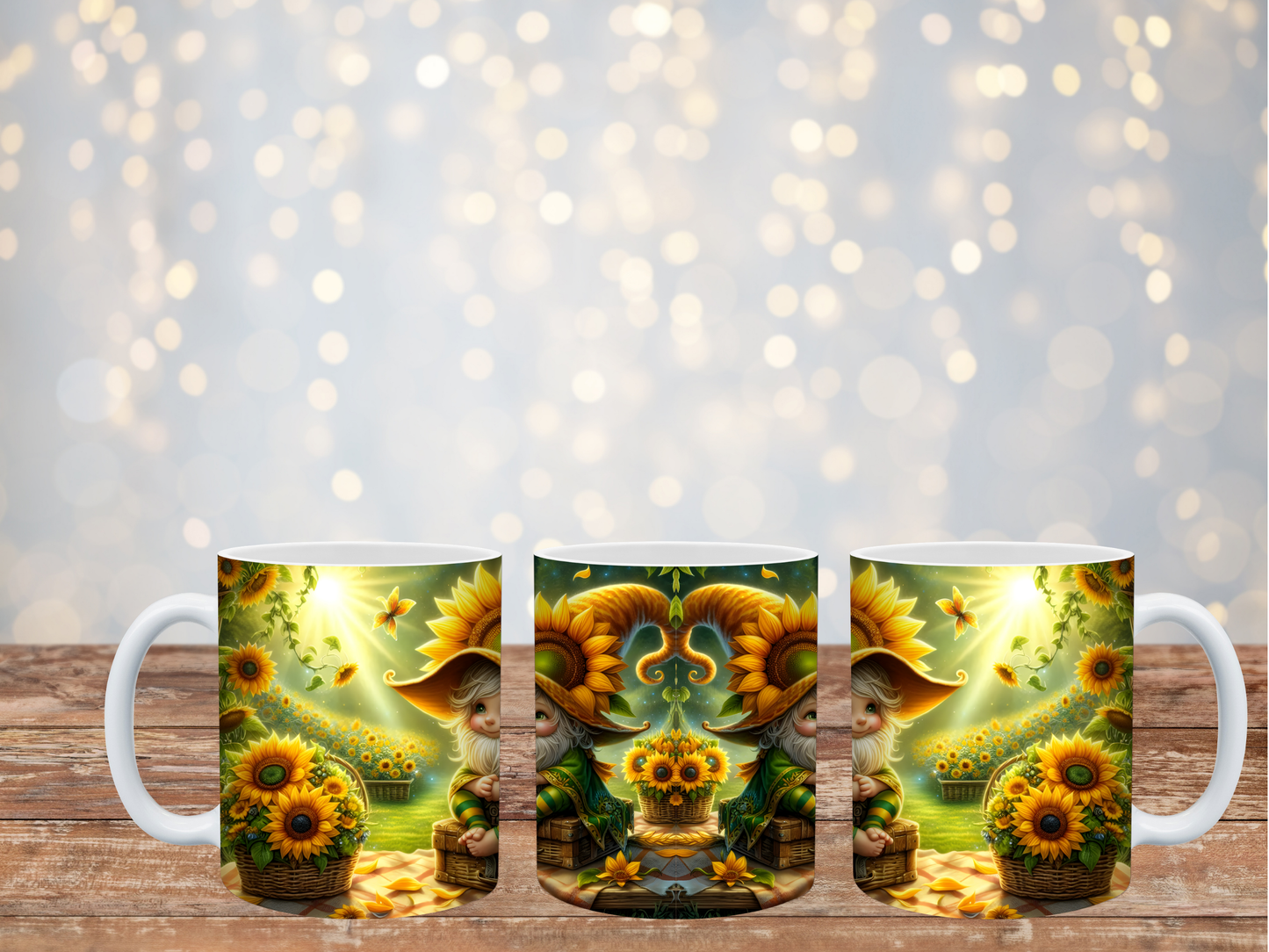 Sonnenblumen Wichtel Tasse 330ml