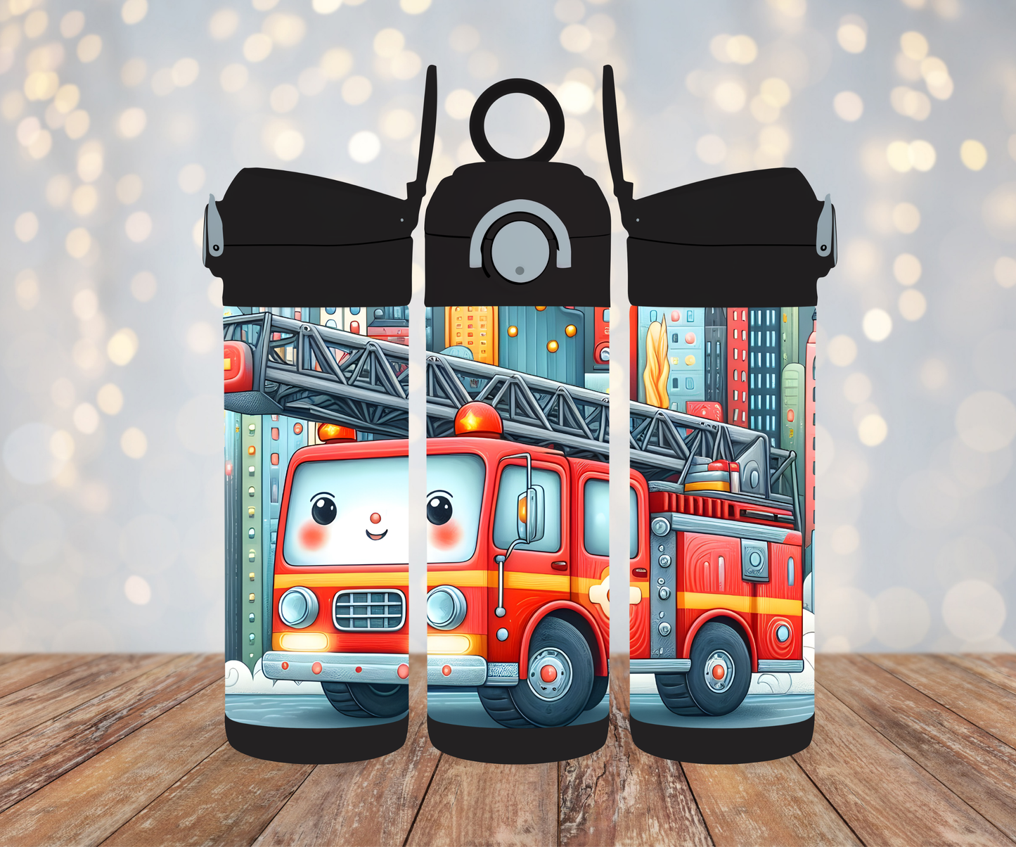 Kinderflasche Feuerwehrauto