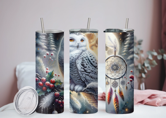 Schneeeule Winter Becher