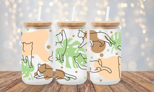 Trinkglas Katzen