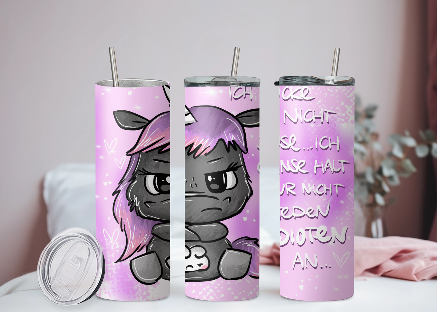 Schnubbirella Grumpy Einhorn Becher