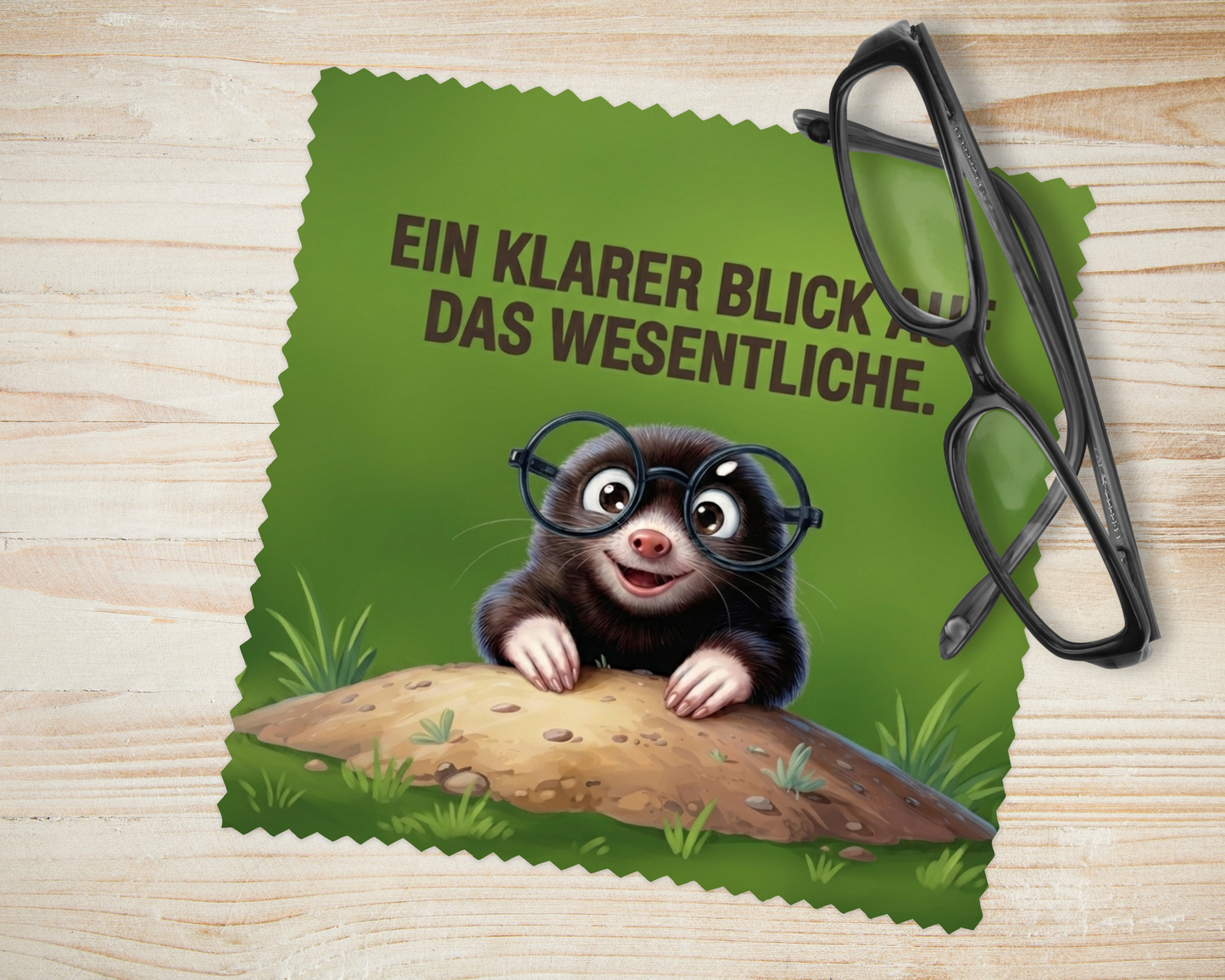 Brillenputztuch Maulwurf
