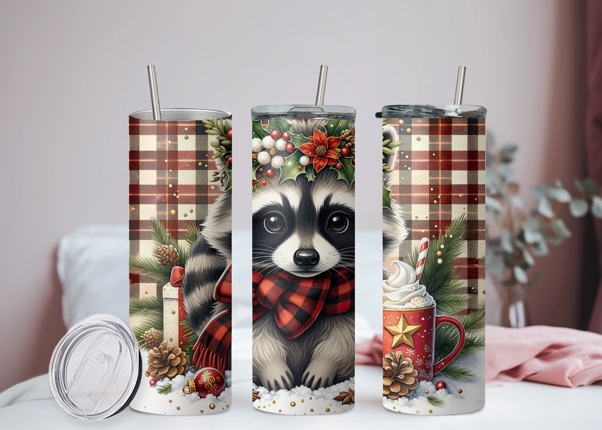Waschbär Weihnachten Becher