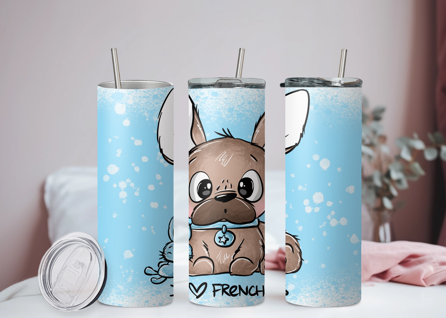 Schnubbirella I <3 Frenchies Becher