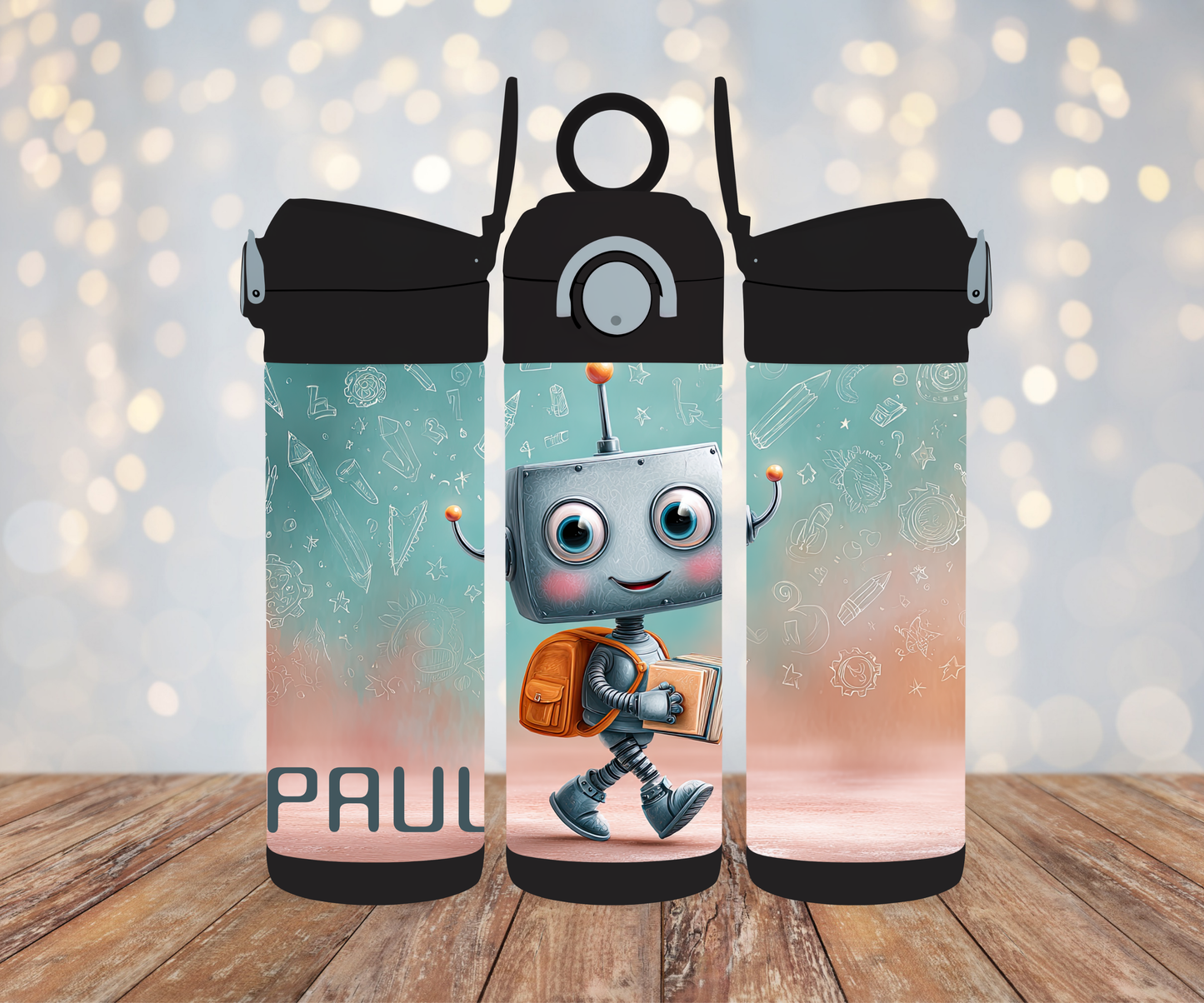 Kinderflasche Roboter