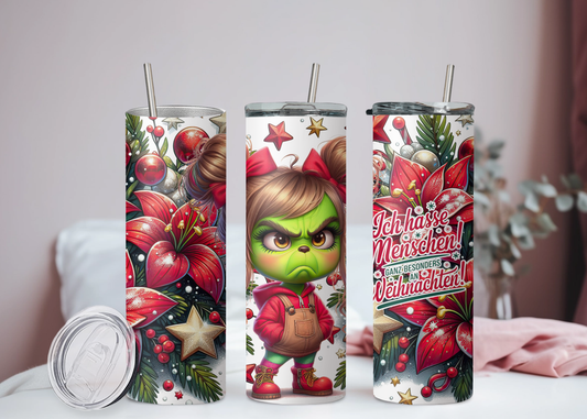 Ich hasse Menschen Weihnachten Becher