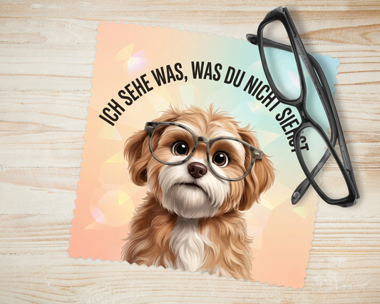 Brillenputztuch Hund