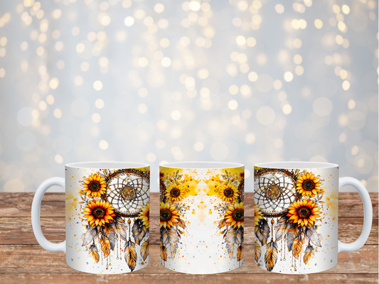 Traumfänger Sonnenblume Tasse 330ml