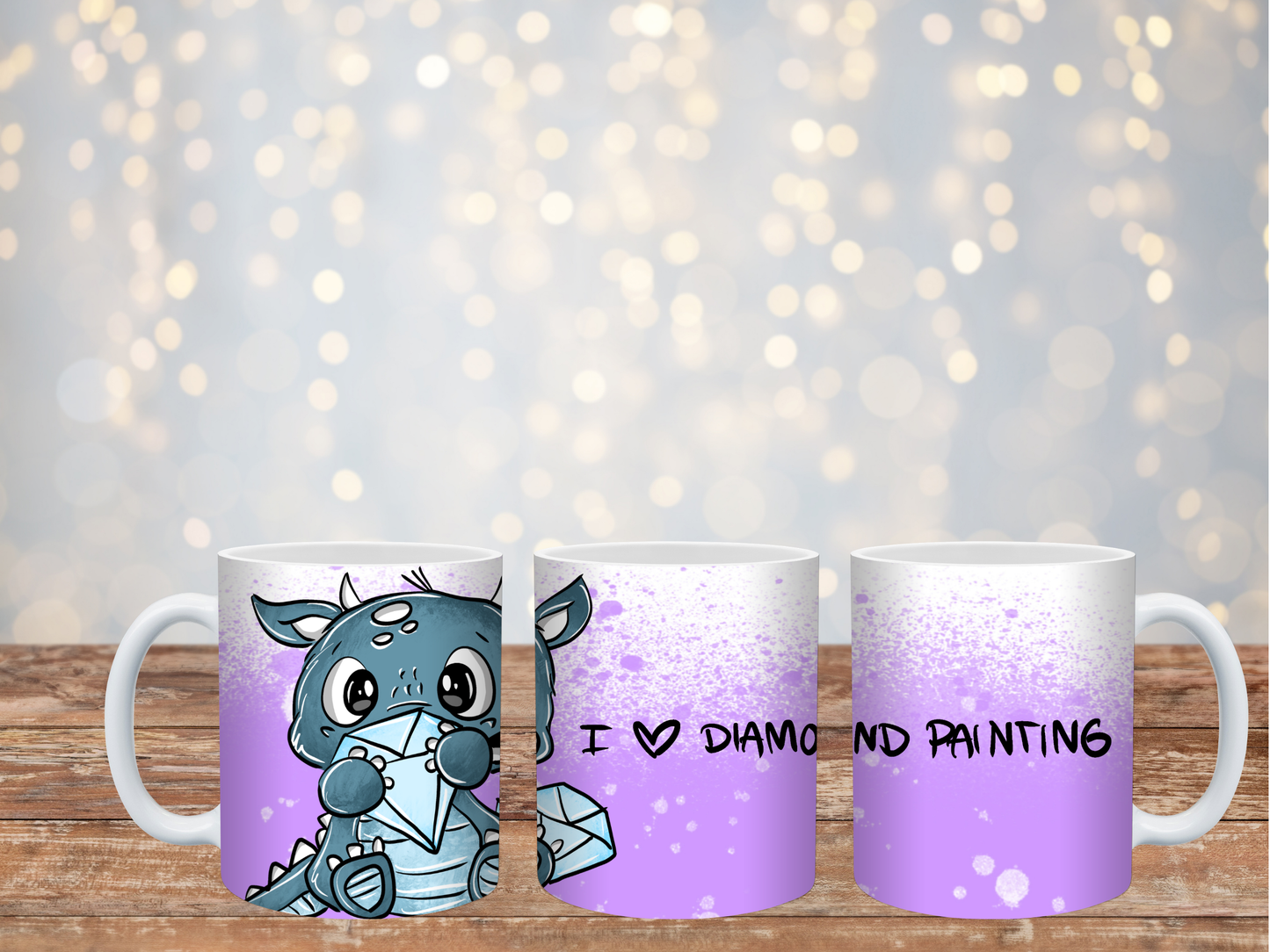 Schnubbi I <3 Diamond Painting Tasse