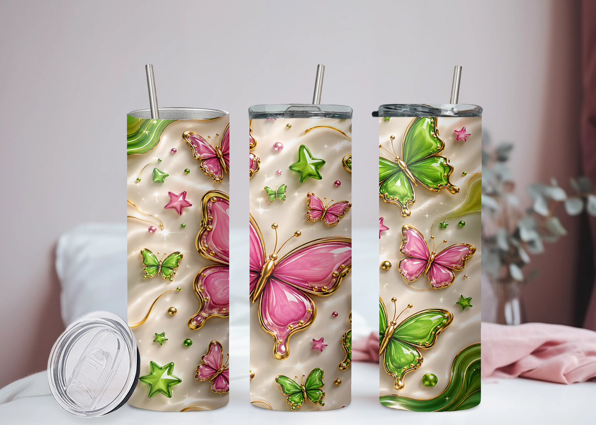 Schmetterling Smaragd Becher