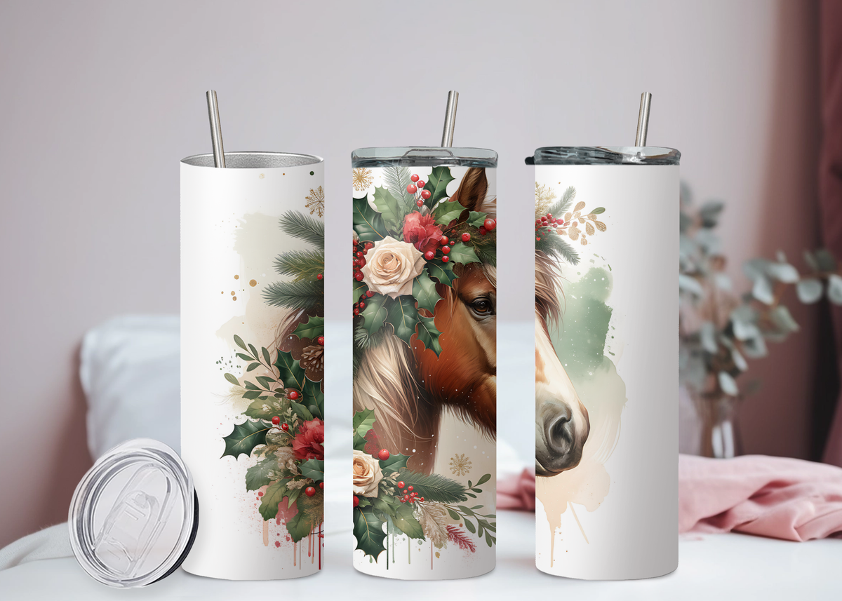 Pferd Weihnachten Becher
