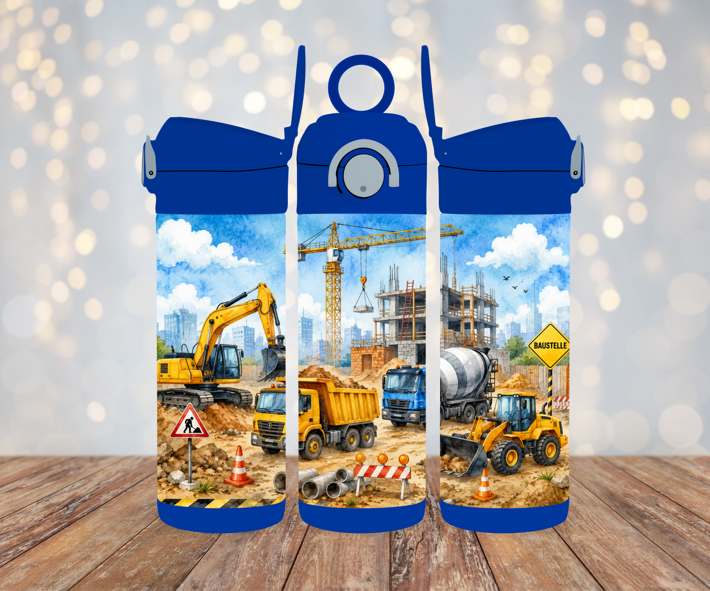 Kinderflasche Baustelle 2