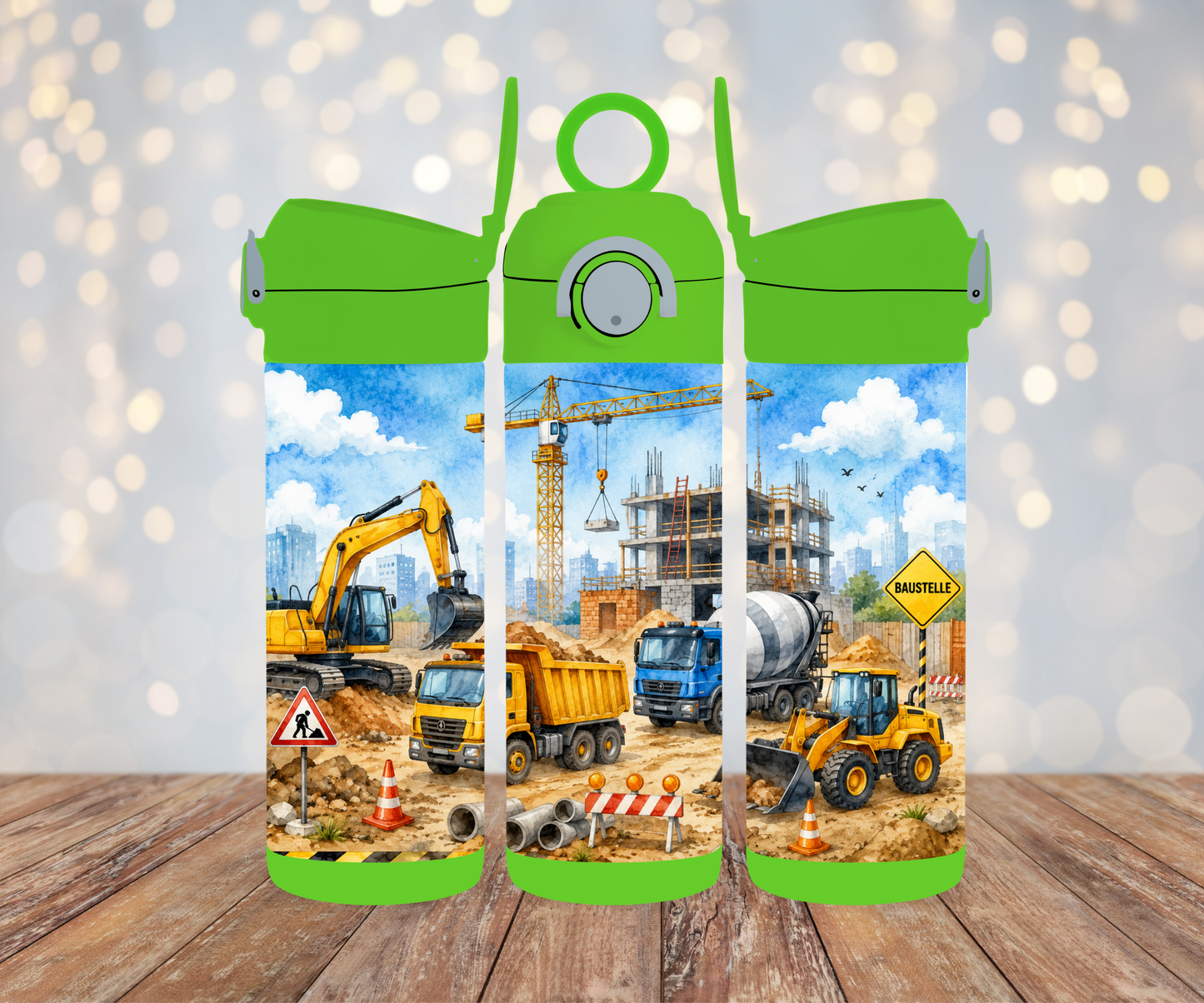 Kinderflasche Baustelle 2