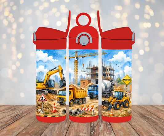 Kinderflasche Baustelle 2