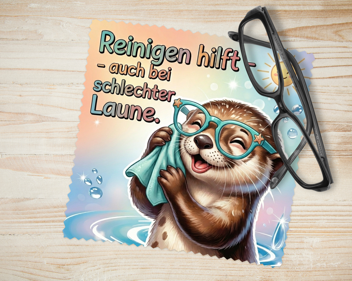 Brillenputztuch Otter