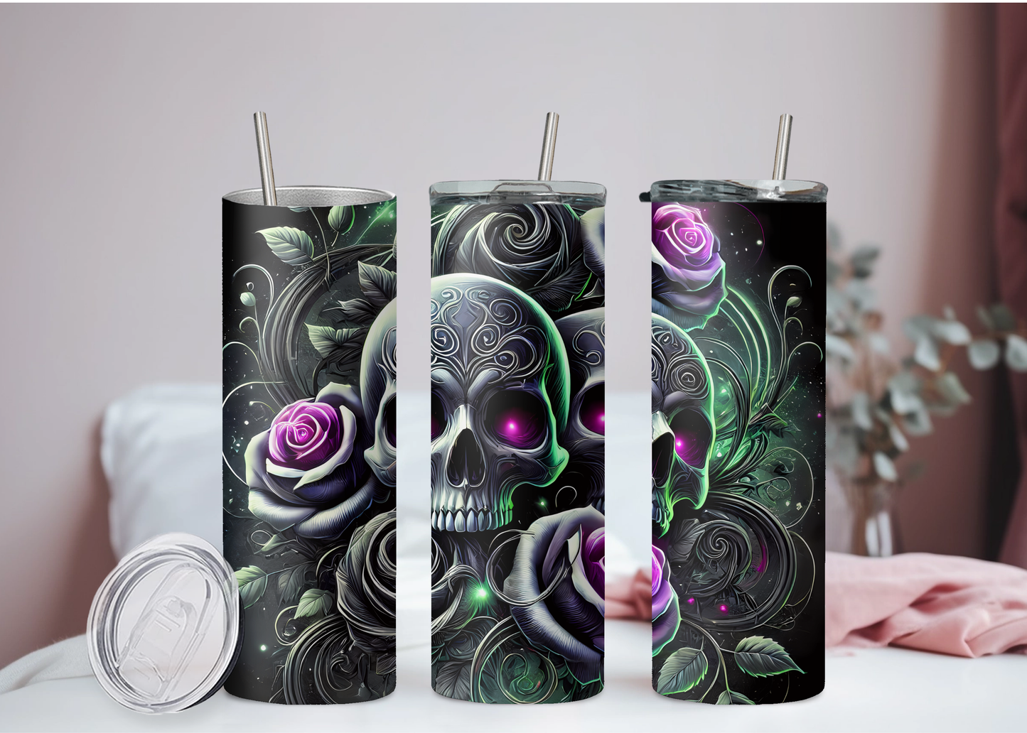 Rosen Totenkopf Becher 3