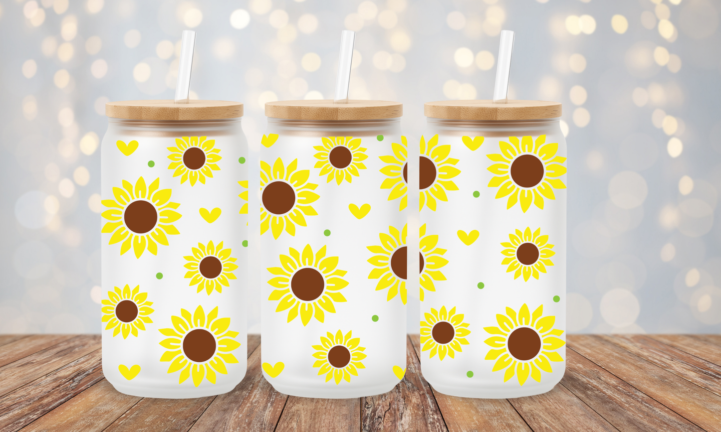 Trinkglas Sonnenblume