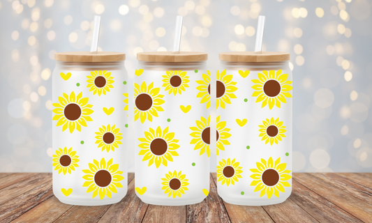 Trinkglas Sonnenblume