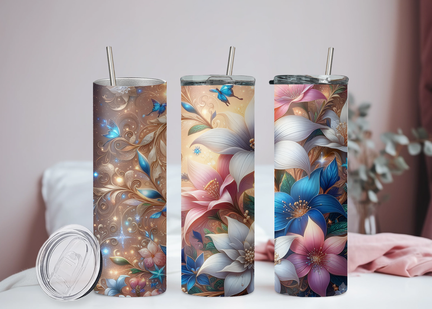 Frühlingsblumen Becher