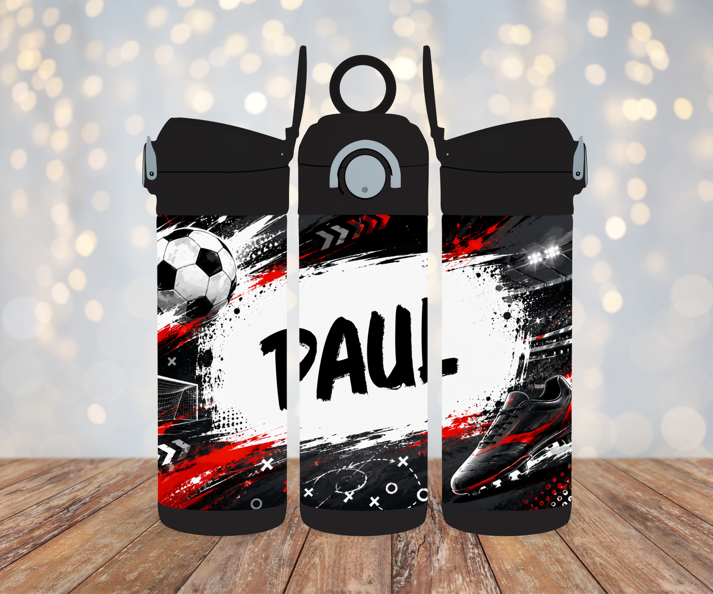 Kinderflasche Fußball Personalisiert
