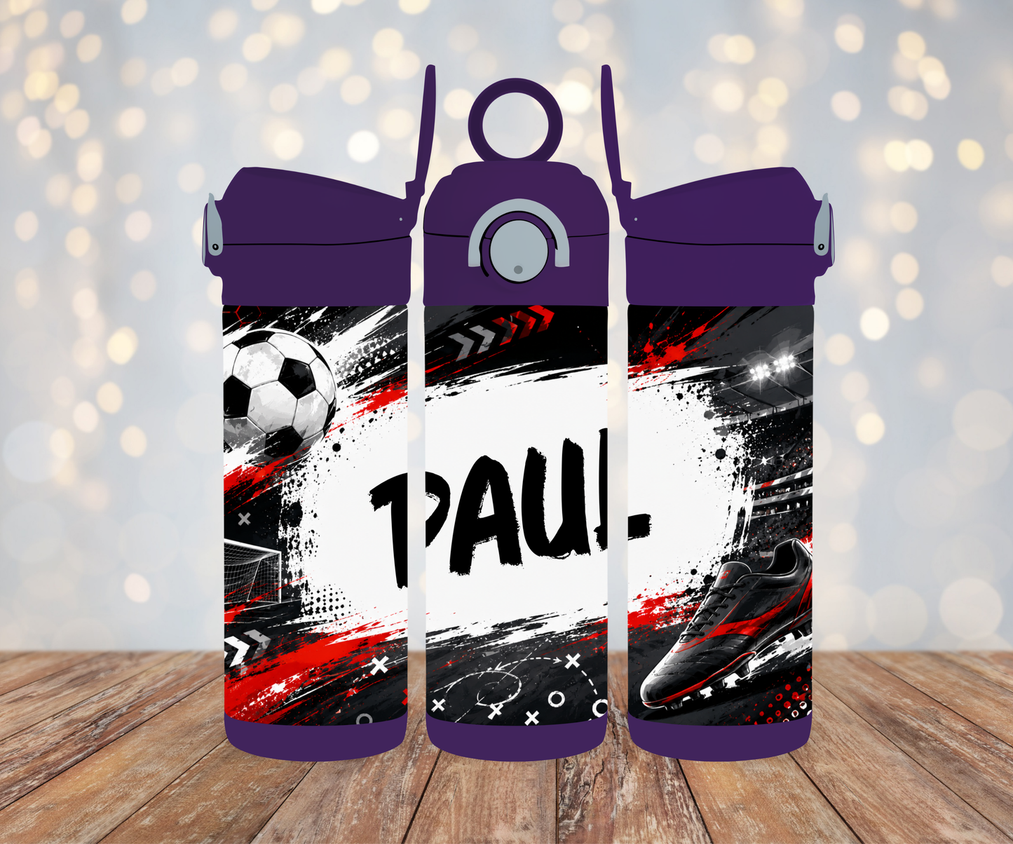 Kinderflasche Fußball Personalisiert
