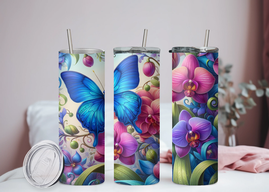 Schmetterling Orchidee Becher