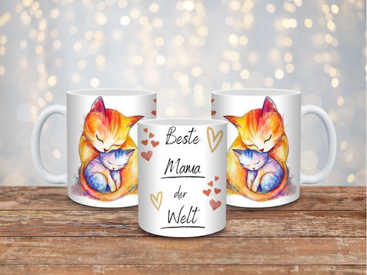 Mama Katze Tasse