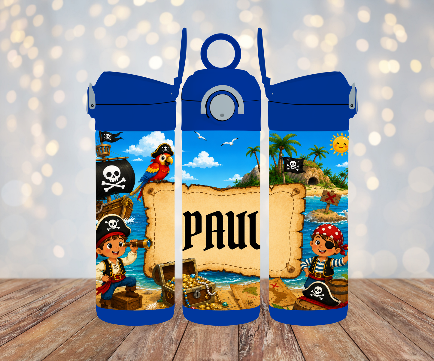 Kinderflasche Piraten Personalisiert