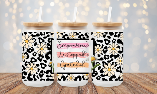 Trinkglas Leo Spruch