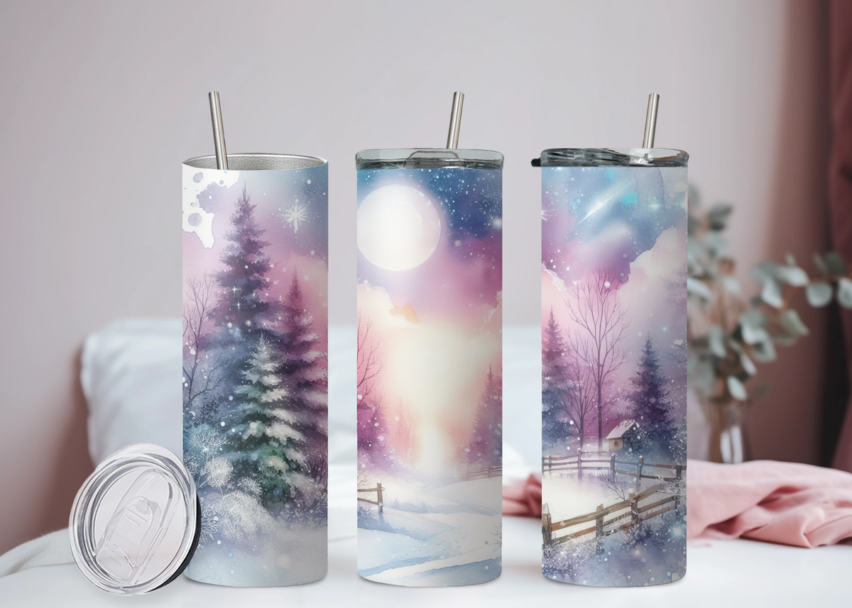 Winterlandschaft Becher 16