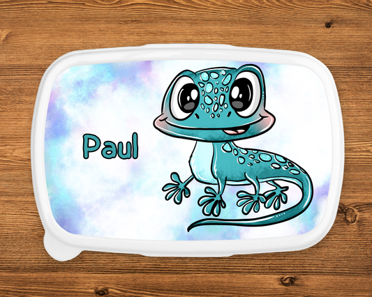Lunchbox Schnubbirella Geckoliebe Blau
