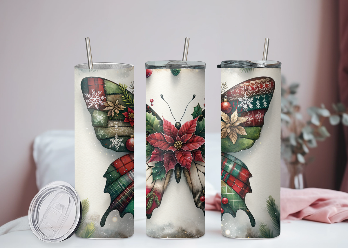 Weihnachtsschmetterling Becher