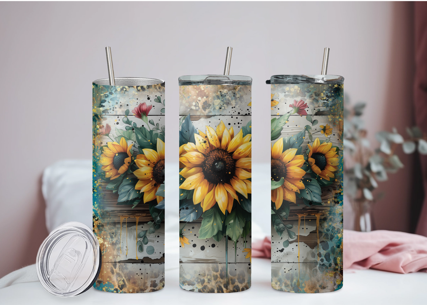 Sonnenblumen Becher