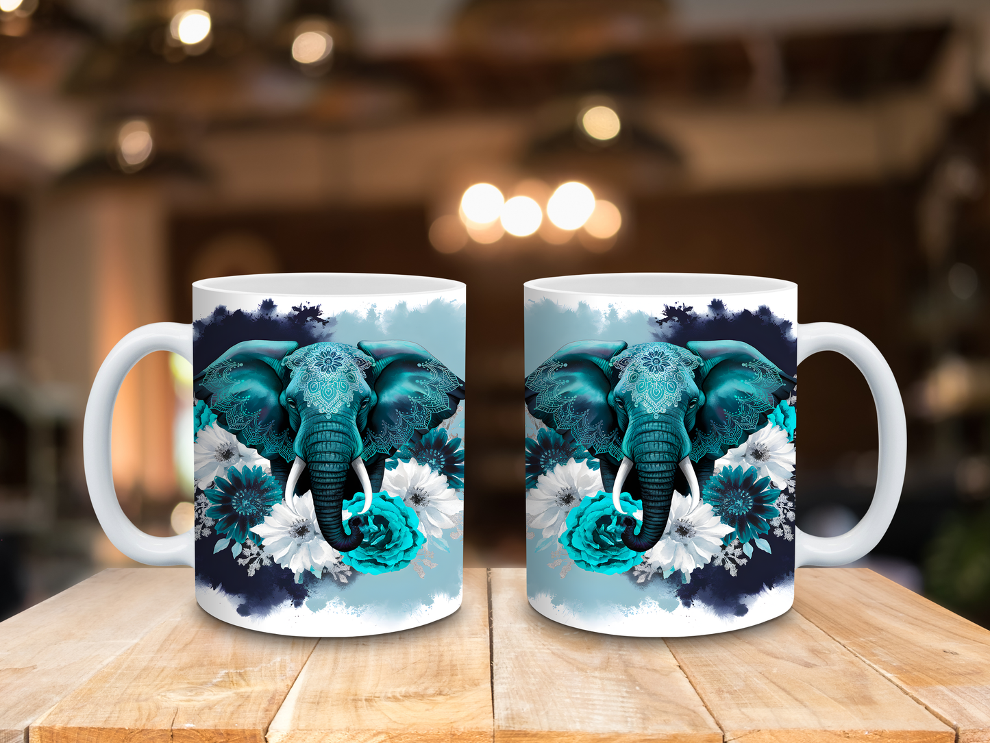 Tasse Elefant Blau 330ml