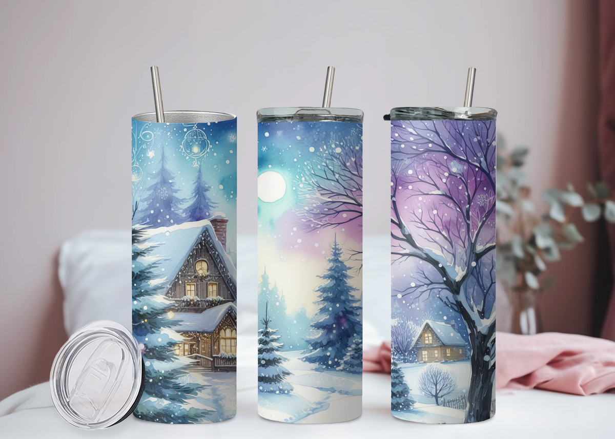 Winterlandschaft Becher 10