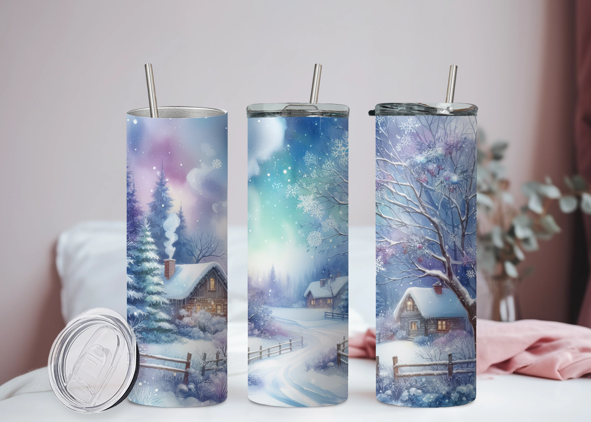 Winterlandschaft Becher 13