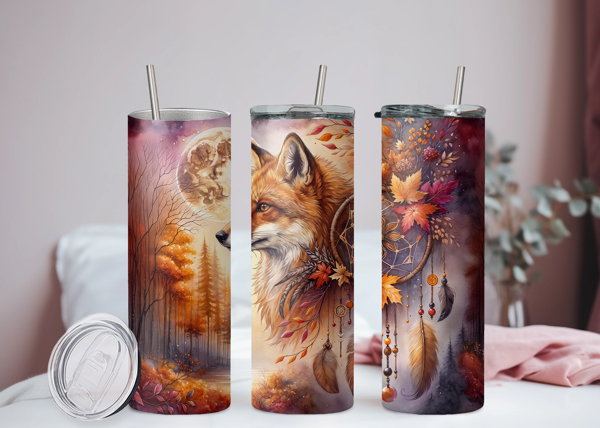Fuchs Herbst Traumfänger Becher