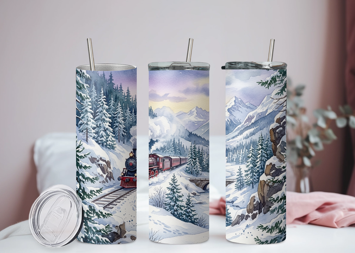 Winterlandschaft Becher 2
